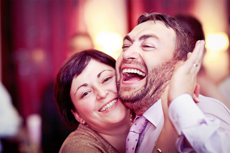 Happy middle-age couple