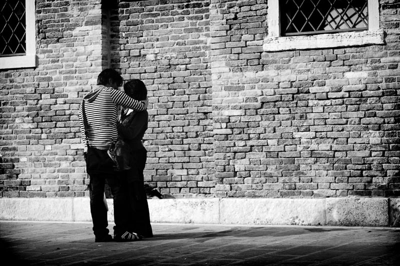 Couple kissing